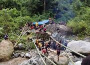 Jembatan Darurat Di Pido-Alor Sudah Mulai Dikerjakan, Warga Masih Kekurangan Bahan