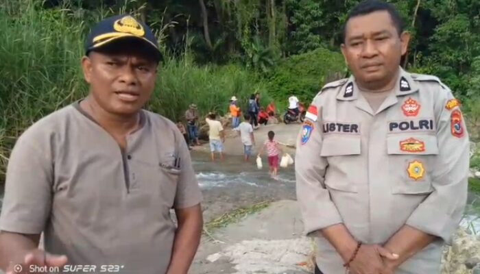 Apresiasi Gotong Royong Perbaiki Ruas Jalan, Pemerintah Dan Kapospam Tanawawo Siap Mendukung Bangun Wilayah Terdampak Bencana
