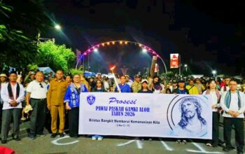 Wakil Gubernur NTT Johni Asadoma Lepas Pawai Paskah GAMKI Alor 2026