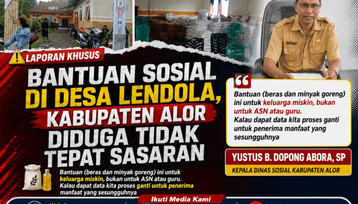 Tidak Tepat Sasaran! Bansos Beras Dan Minyak Goreng Di Desa Lendola Diduga Dinikmati ASN PPPK
