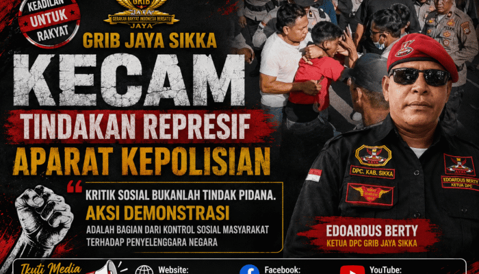 GRIB Jaya Kecam Tindakan Represif Oknum Kepolisian Terhadap Kader GMNI Cabang Sikka
