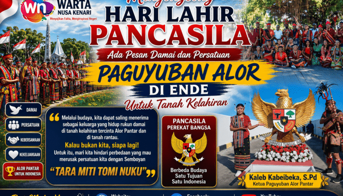 Menyongsong Hari Lahir Pancasila, Paguyuban Alor Pantar Di Ende Terlibat Pentas Budaya Dan Parade Kebangsaan