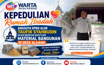 Kepedulian Rumah Ibadah Di Alor, Anggota DPRD Taufik Syahbudin Akan Berikan Bantuan Material Bangunan Di Desa Alaang