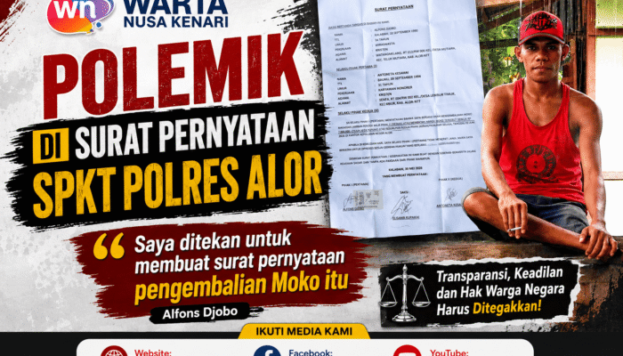 Anggota SPKT Polres Alor Diduga Paksa Buat Pernyataan Pengembalian Moko, Pihak Keluarga Akan Laporkan Ke Propam