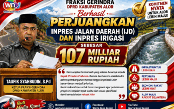 Perjuangkan Infrastruktur Daerah, Fraksi Gerindra DPRD Alor Sukses Perjuangkan IJD Dan Inpres Irigasi Sebesar 107 Miliar Dari Pemerintah Pusat