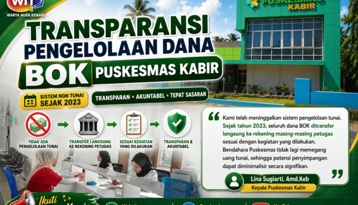 Pengelolaan Dana BOK Di Puskemas Kabir Berbasis Transfer Langsung