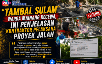 Warga Mainang Kecewa Proyek Jalan DAU Hanya “Tambal Sulam”, Kontraktor Beri Penjelasan