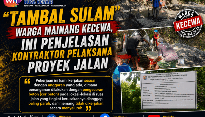 Warga Mainang Kecewa Proyek Jalan DAU Hanya “Tambal Sulam”, Kontraktor Beri Penjelasan