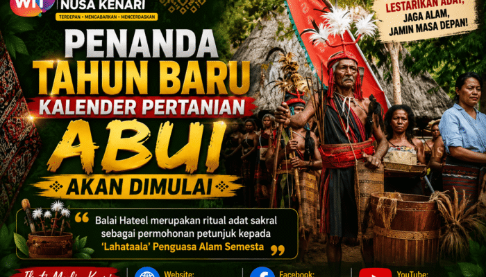 Ritual Balai Hateel, Penanda Tahun Baru Kalender Pertanian Abui Akan Dimulai