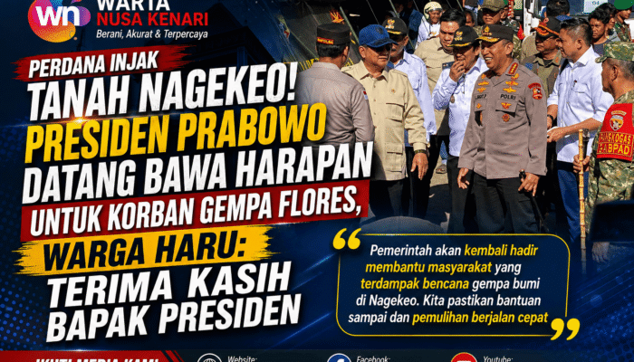 Presiden Prabowo Akhirnya Datang Ke Nagekeo Pasca Gempa Flores, Janji Percepatan Pemulihan