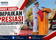 Camat Sabdi Pimpin Upacara HUT Ke-81 RI Tingkat Kecamatan ATU, Sampaikan Apresiasi Atas Penyerapan SDM Lokal