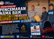 GARIKO LAW OFFICE Laporkan Akun Facebook Natalia Atas Dugaan Fitnah Dan Pencemaran Nama Baik Terhadap Yossi