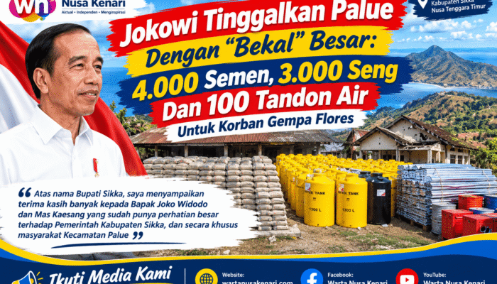 Bawa “Amunisi” Baru Dalam Kunjungan Ke Sikka! Jokowi Serahkan Ribuan Bantuan Untuk Warga Palue Korban Gempa Flores