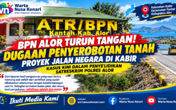 Tanah Warga Diduga Tergerus Proyek Jalan Negara Baranusa-Kabir, BPN Alor Ungkap Temuan Selisih 2 Meter